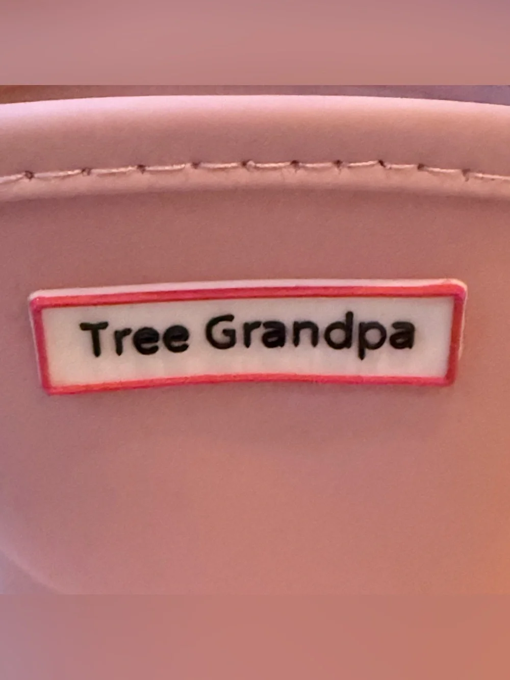 Tree Grandpa toddler size 13 pink rain boots